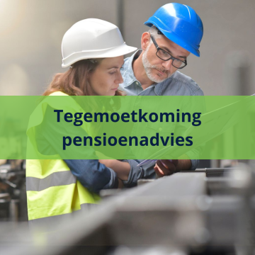 Tegemoetkoming advieskosten pensioenregeling